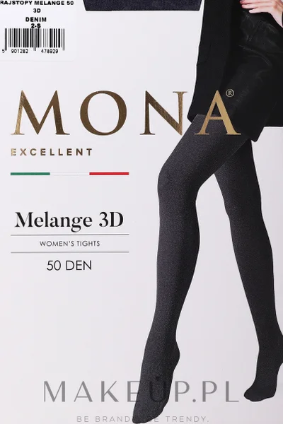 Dámské punčochové kalhoty MONA MELANGE 50 3D-5