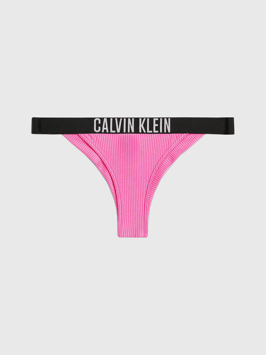 Růžové lesklé plavky INTENSE POWER - Calvin Klein, S i10_P68851_2:92_