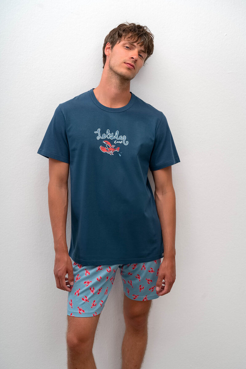 Pohodlné dvoudílné pyžamo pro muže 2237 - Vamp, blue marine M i512_16610_183_3