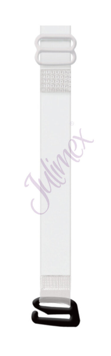 Podprsenka pro ženy silikonová ramínka s kovovými háčky RT 504J1R 4O6H3 mm Julimex, bílá 10mm i170_RT04-BIA