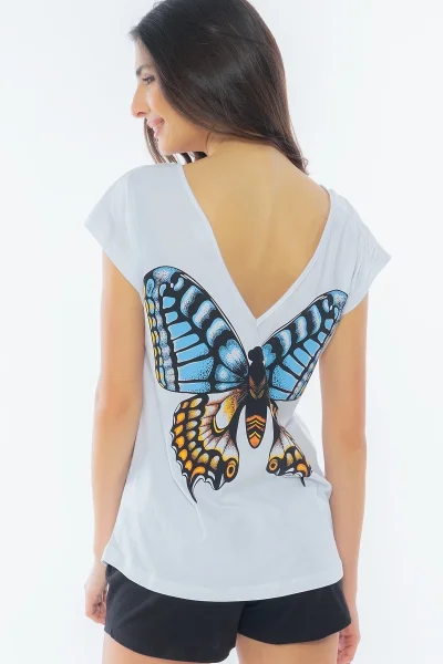 Pyžamo pro ženy šortky Velký motýl Vienetta