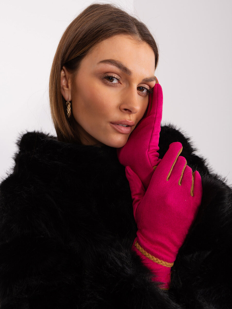 Dotykové rukavice Fuchsia Glamour, L/XL i523_2016103482887