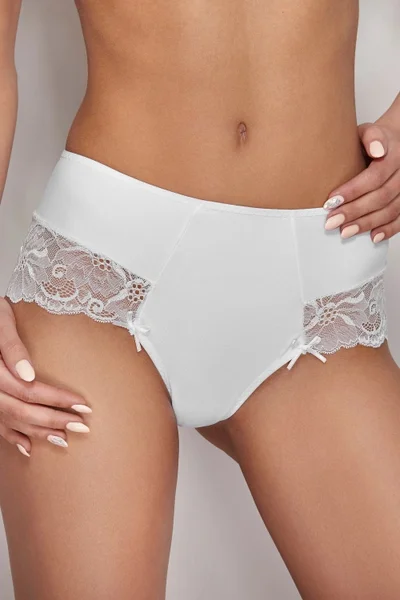 Jemné bílé kalhotky Ewana - Elegantní síťkové detaily