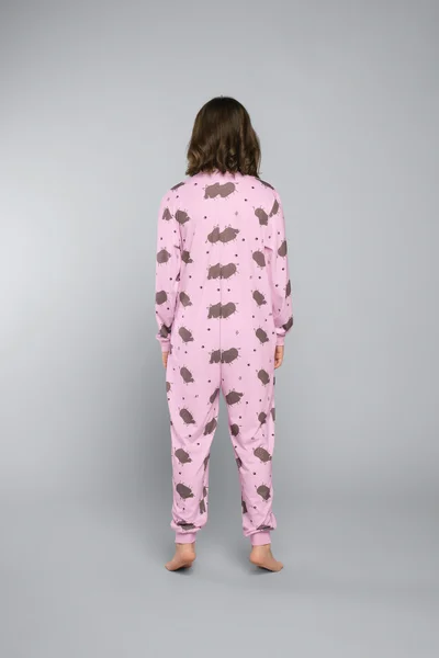 Pumba dětský overal s dlouhým rukávem, dlouhé kalhoty - divoká růžová