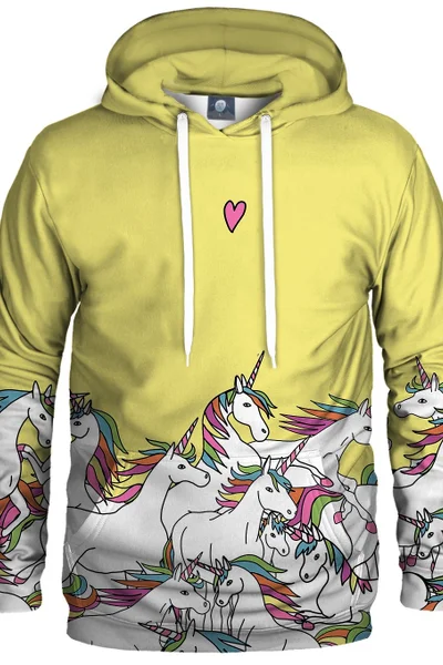 Dámská Mikina Aloha From Deer Unicorn Hoodie Žlutá