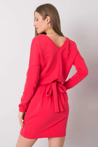 Dámská korálově červené mikinové šaty RUE PARIS FPrice