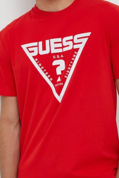 Pánské triko PUO1 G6Y5 červená - Guess