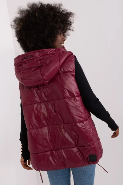 Zimní dámská vesta s kapucí Sublevel