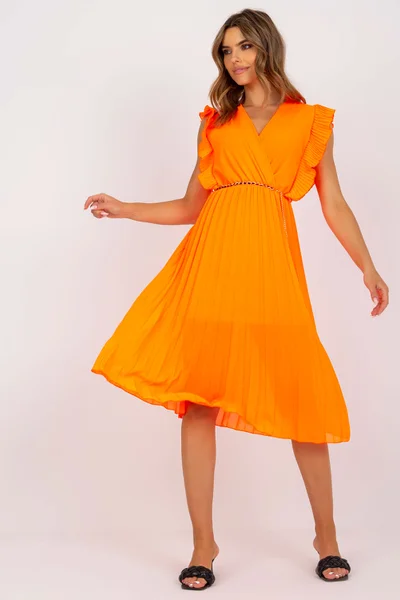 Dámské šaty DHJ SK E43 fluo oranžová FPrice