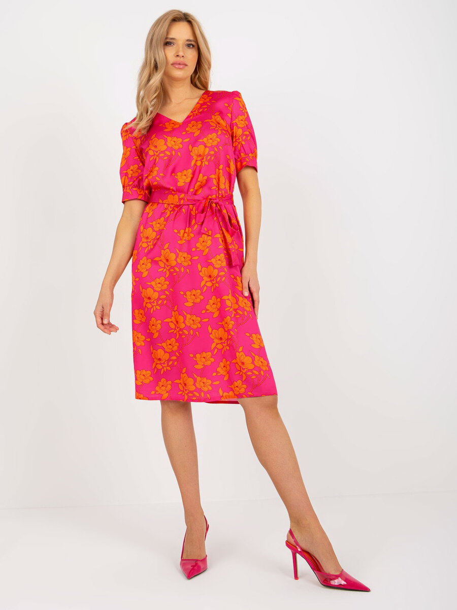 Růžové šaty LK SK pro dámy od FPrice, L/XL i523_2016103360826
