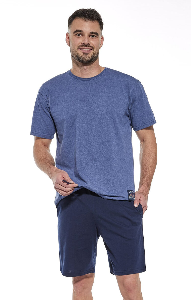 Pánské pyžamo Cornette 925/162 High Peak kr/r S-2XL, tmavě modrá L i384_83564160