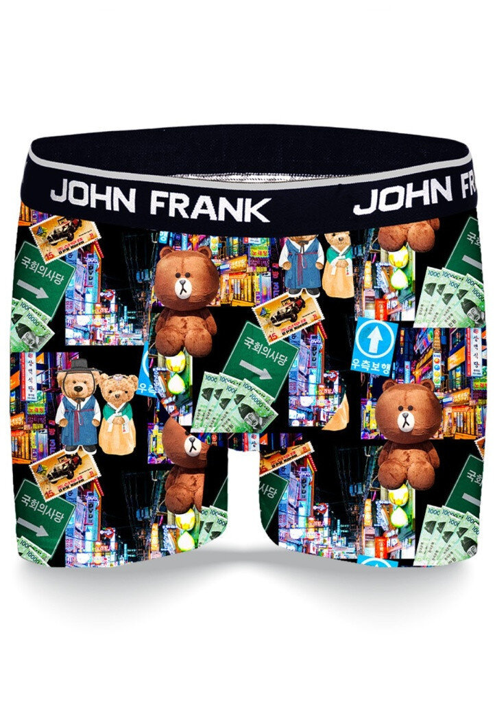 Boxerky pro muže John Frank TE7409, černá L i321_17558-173595