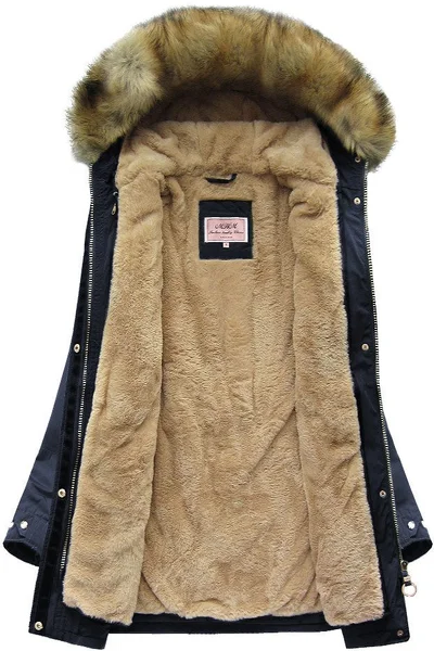 Dámská teplá bunda na zimu parka s podšívkou 65B - MHM