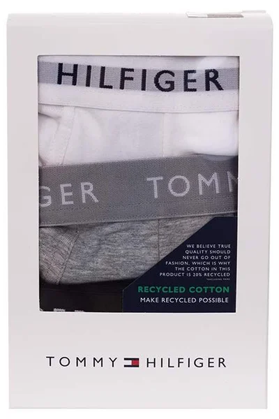 Tommy Hilfiger Pánské Boxerky 3 ks - Bílá/Černá/Šedá