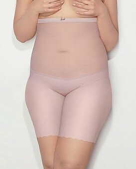 Štíhlící kalhotky Mitex Glam s vysokým pasem, pudrově růžová/neobvyklá.růžová S i384_1407638