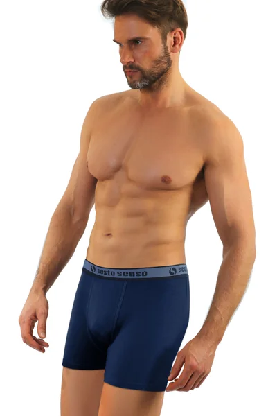 Pánské Boxerky Sesto Senso Cougar Navy Blue