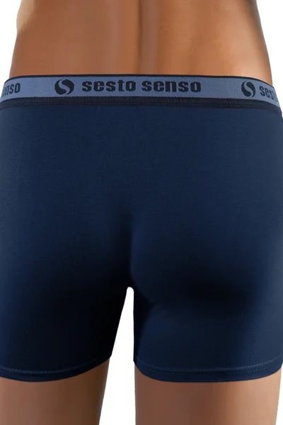 Pánské Boxerky Sesto Senso Cougar Navy Blue