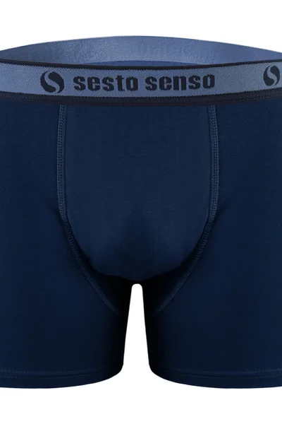 Pánské Boxerky Sesto Senso Cougar Navy Blue