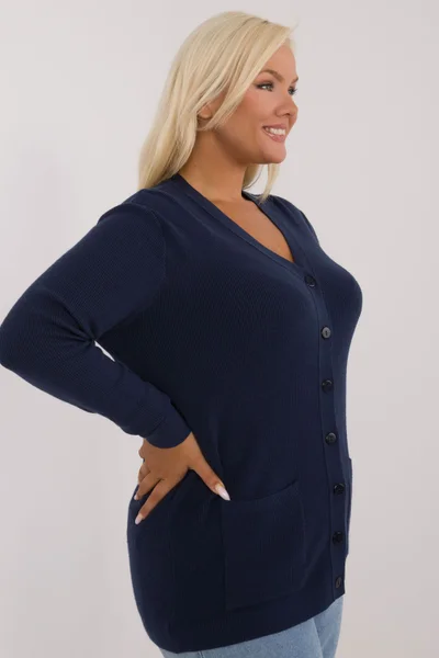 Elegantní dámský plus size svetr V-krku Factory Price