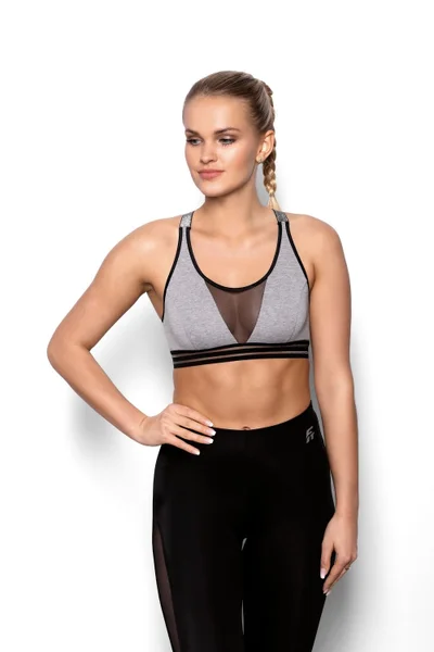 Podprsenka pro ženy fitness top Ariela grey - Eldar