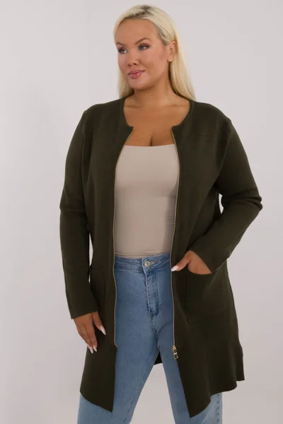 Dámský plus size svetr Factory Price v módním střihu