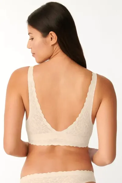 Bezšvová vyztužená podprsenka Zero Feel Lace Top angora Triumph