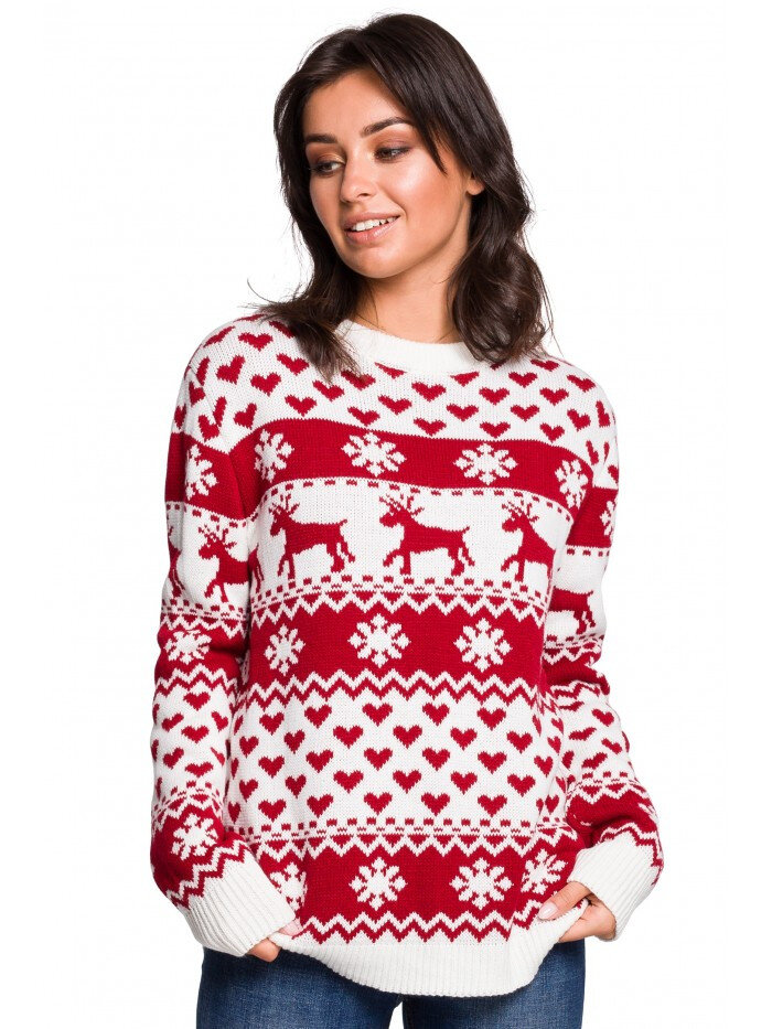Dámský vánoční svetr s tradičním vzorem - BE, EU L/XL i529_18331067018908416