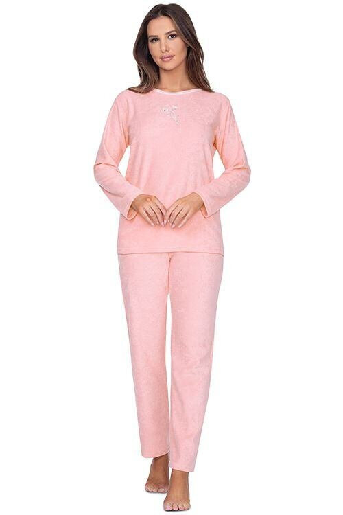 Dámské froté pyžamo Emily růžové Regina, růžová M i43_75525_2:růžová_3:M_