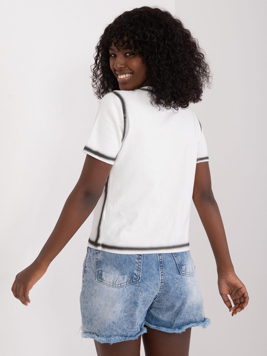 Klasické bílé tričko FPrice pro dámy, S/M i523_2016103514113