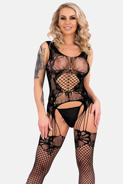 LivCo Corsetti Bodystocking Julove Černý LivCo CORSETTI FASHION