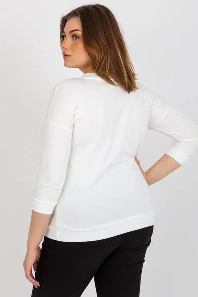 Ecru plus size halenka - Fashionhunters