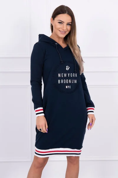 Univerzální dámské šaty Brooklyn navy z K-Fashion