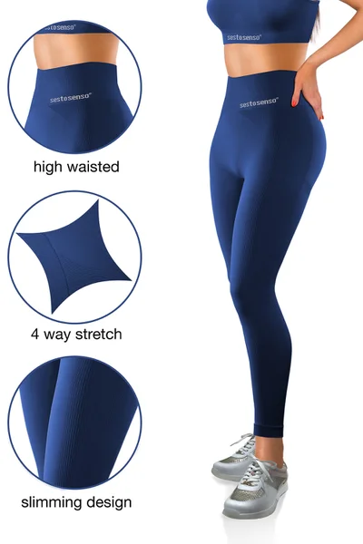 Dámské legíny Sesto Senso Thermofit Navy