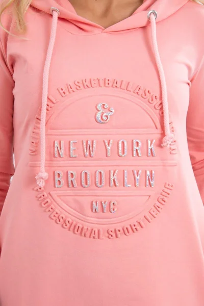 Dámské meruňkové šaty Brooklyn K-Fashion