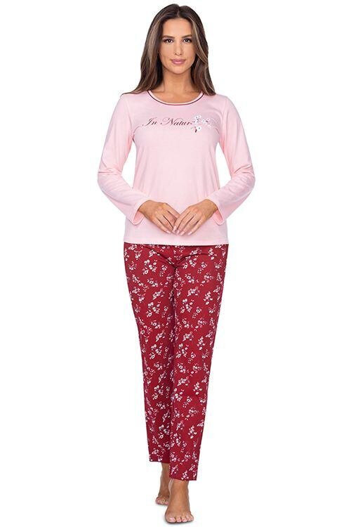 Pyžamo pro ženy Grace růžové s potiskem Regina, růžová XL i43_75547_2:růžová_3:XL_