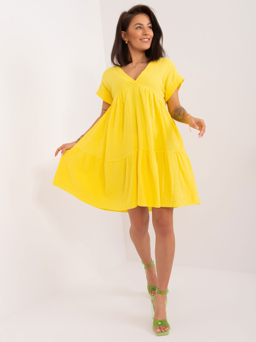 Žluté dámské šaty od FPrice, jedna velikost i523_2016103526215