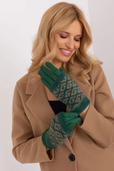 Květinové dámské rukavice s izolací AT