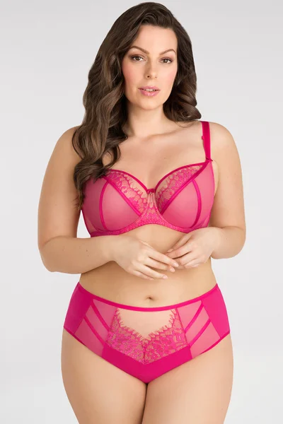 Elegantní vysoké kalhotky Gorsenia s krajkou Gorsenia Lingerie