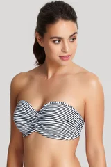 Dámský Bandeau Bikini Anya Stripe Černobílé Swimwear