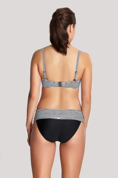 Dámský Bandeau Bikini Anya Stripe Černobílé Swimwear