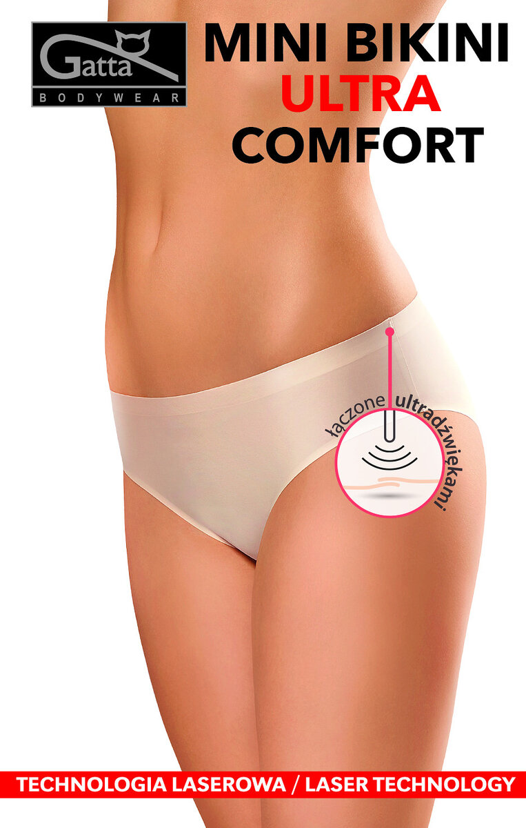 Dámské kalhotky Gatta FLH Mini Bikini Ultra Comfort, bílá/bílá M i384_85885825