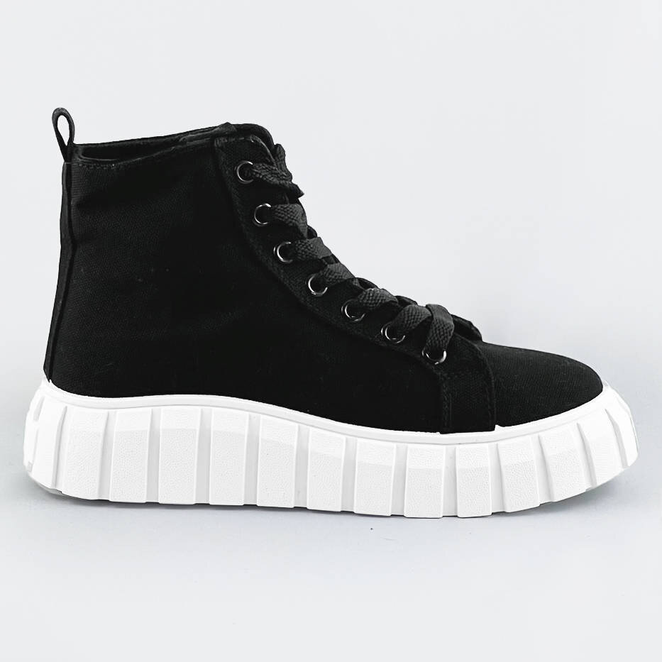 Dámské černé šněrovací boty 536A5 VIA GIULIA, odcienie czerni XL (42) i392_20133-B