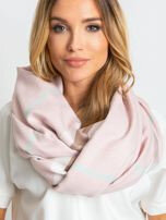 Světle růžový šátek s třásněmi FPrice, jedna velikost i523_2016102443957