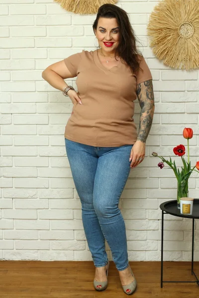 Halenka plus size U403 M1K8U4 26XCPB Karko