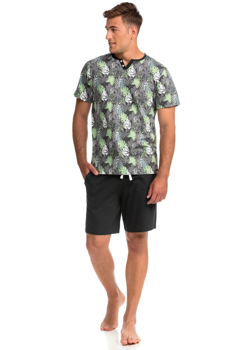 Zelené moře - Mužské pohodlné dvoudílné pyžamo, green sea M i512_14717_556_3
