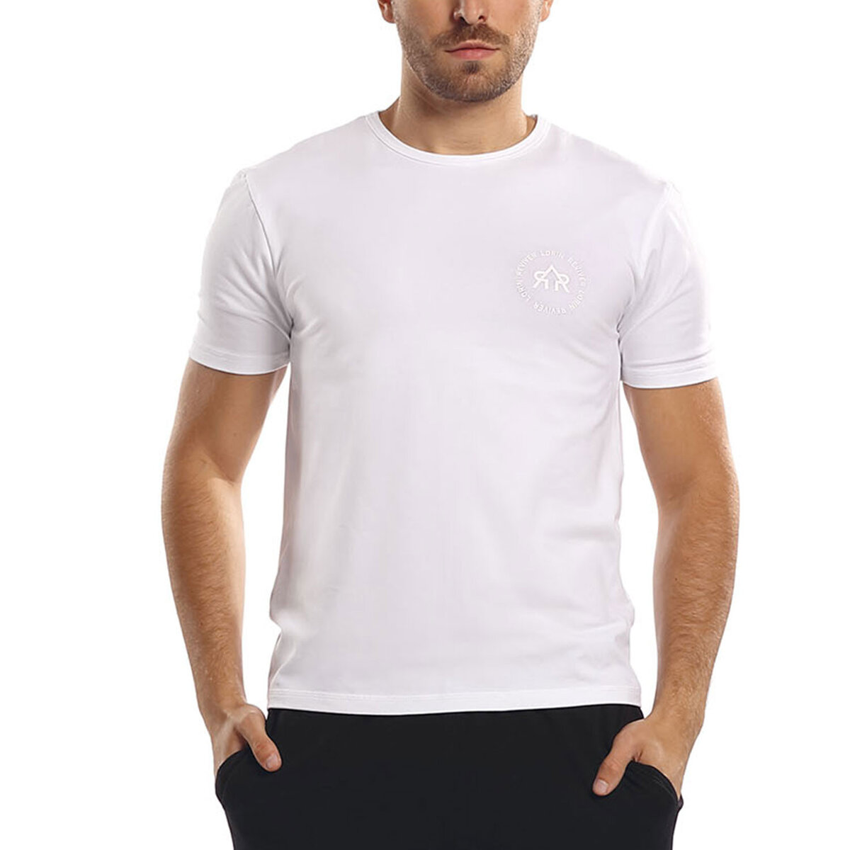 Bílé pánské tričko Reviver od značky Lorin, XL i510_41776449086