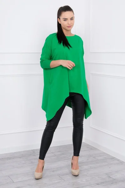 Oversize dámská halenka zelená od K-Fashion