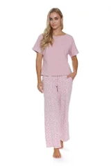 Růžové pyžamo Daisy pro ženy
