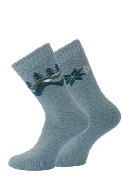 Teplé pánské ponožky z vlněné příze WiK Warm Socks