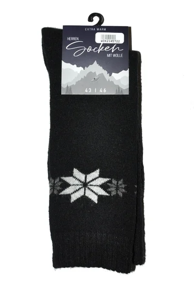 Teplé pánské ponožky z vlněné příze WiK Warm Socks